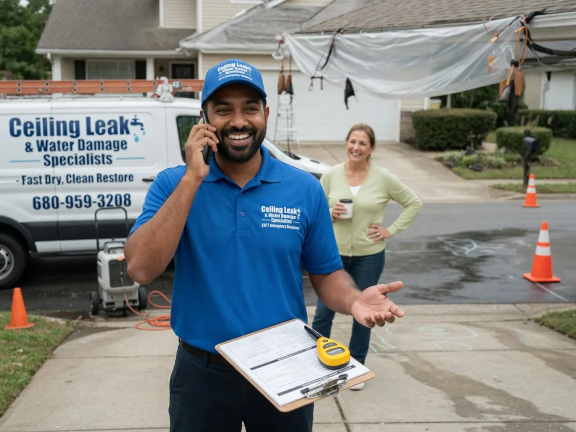Ceiling Leak Cleanup Mccomb, OH FAQs